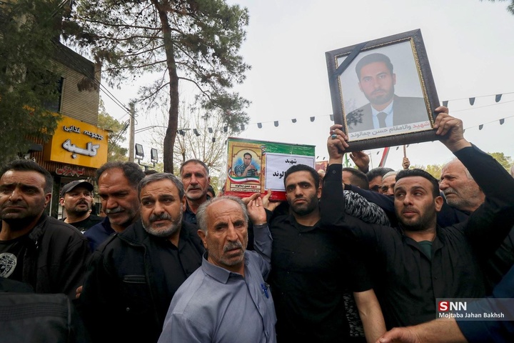 تشییع پیکر شهدای جنگ رمضان در اصفهان