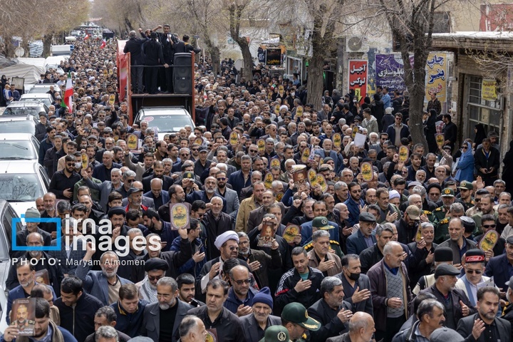 تشییع پیکر سردار غلامرضا سلیمانی در شهرکرد