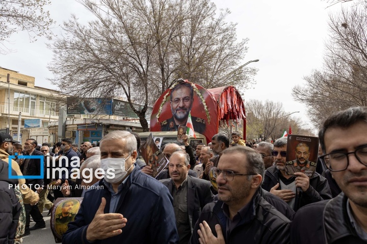 تشییع پیکر سردار غلامرضا سلیمانی در شهرکرد