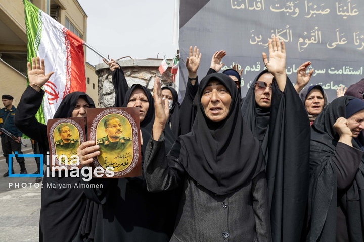 تشییع پیکر سردار غلامرضا سلیمانی در شهرکرد