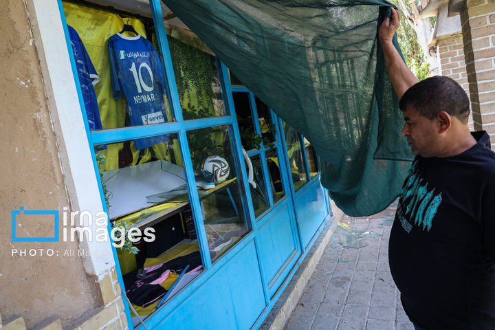 حمله موشکی به مجموعه رفاهی گردشگری ریتاج اهواز