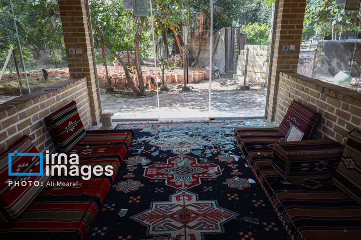 حمله موشکی به مجموعه رفاهی گردشگری ریتاج اهواز