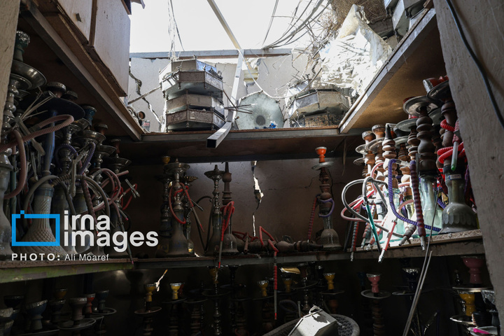 حمله موشکی به مجموعه رفاهی گردشگری ریتاج اهواز