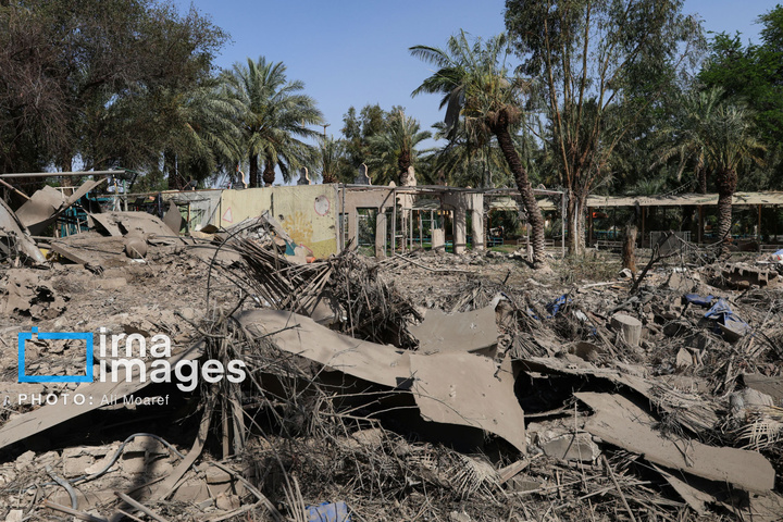 حمله موشکی به مجموعه رفاهی گردشگری ریتاج اهواز