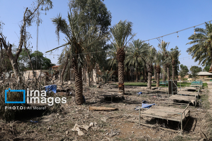 حمله موشکی به مجموعه رفاهی گردشگری ریتاج اهواز