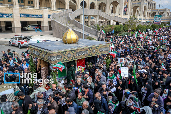 تشییع پیکر سردار شهید علی‌محمد نائینی