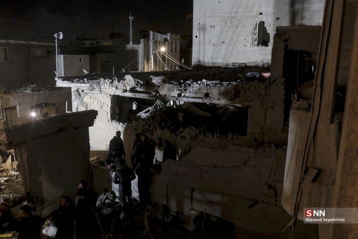 حمله موشکی آمریکایی اسرائیلی به چند منزل مسکونی در تبریز