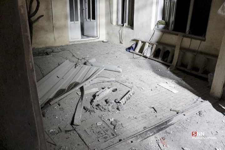 حمله موشکی آمریکایی اسرائیلی به چند منزل مسکونی در تبریز