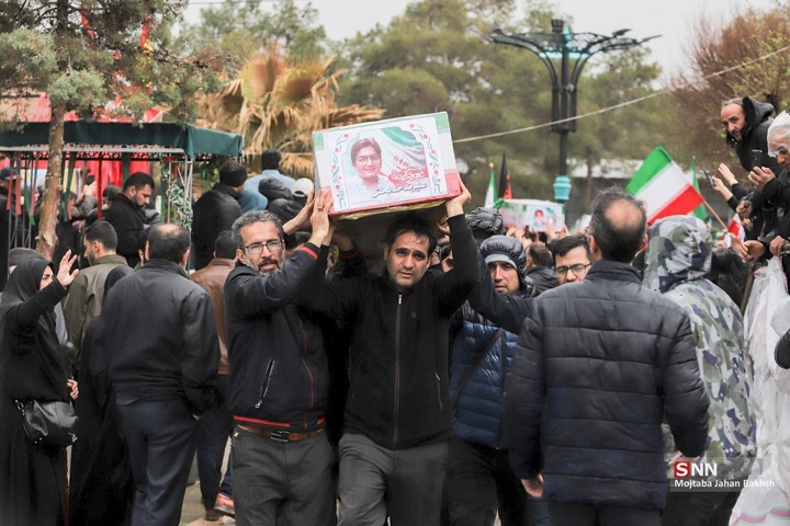 تشییع شهدای حملات آمریکایی اسرائیلی در اصفهان