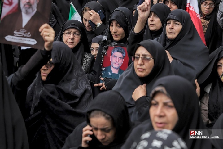 تشییع شهدای حملات آمریکایی اسرائیلی در اصفهان