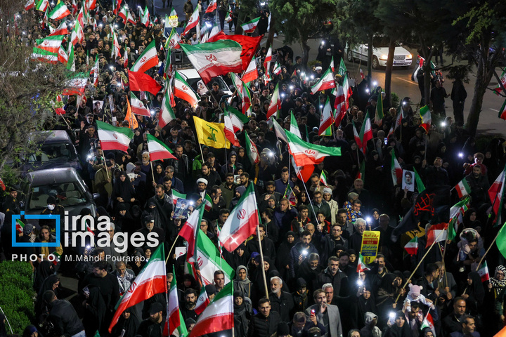 راهپیمایی و تشییع شهدای حملات آمریکا و رژیم صهیونیستی در کرج