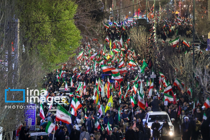 راهپیمایی و تشییع شهدای حملات آمریکا و رژیم صهیونیستی در کرج