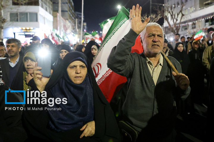 راهپیمایی و تشییع شهدای حملات آمریکا و رژیم صهیونیستی در کرج