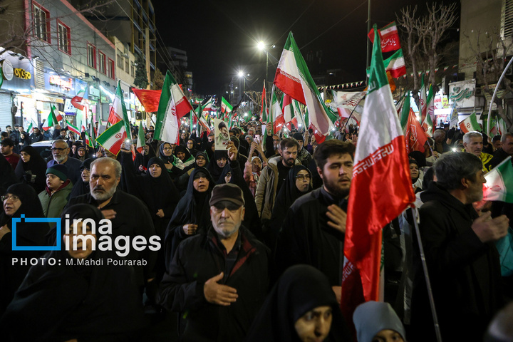 راهپیمایی و تشییع شهدای حملات آمریکا و رژیم صهیونیستی در کرج