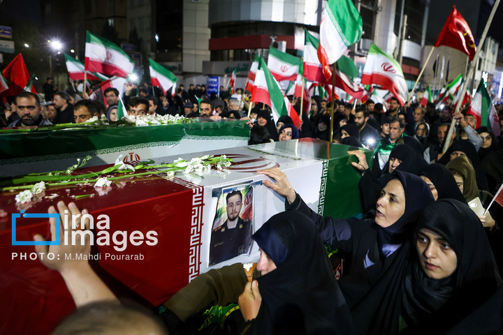 راهپیمایی و تشییع شهدای حملات آمریکا و رژیم صهیونیستی در کرج