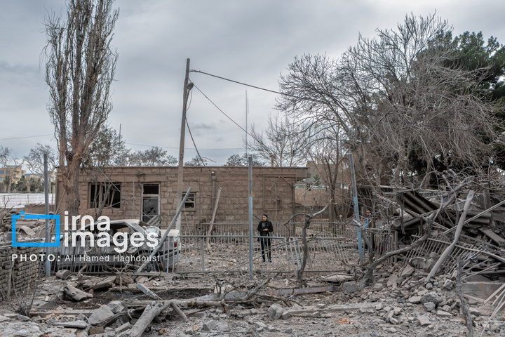 آثار حمله آمریکایی ـ صهیونی ‌در خانه‌های سازمانی راه‌آهن تبریز