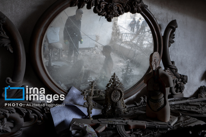 آثار حمله آمریکایی ـ صهیونی ‌در خانه‌های سازمانی راه‌آهن تبریز