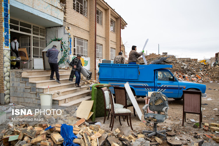 خسارات ناشی از تجاوز هوایی آمریکایی صهیونی به مدارس خمین