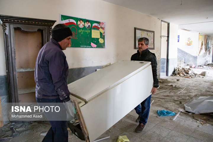 خسارات ناشی از تجاوز هوایی آمریکایی صهیونی به مدارس خمین