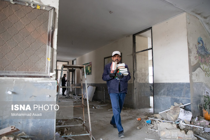 خسارات ناشی از تجاوز هوایی آمریکایی صهیونی به مدارس خمین