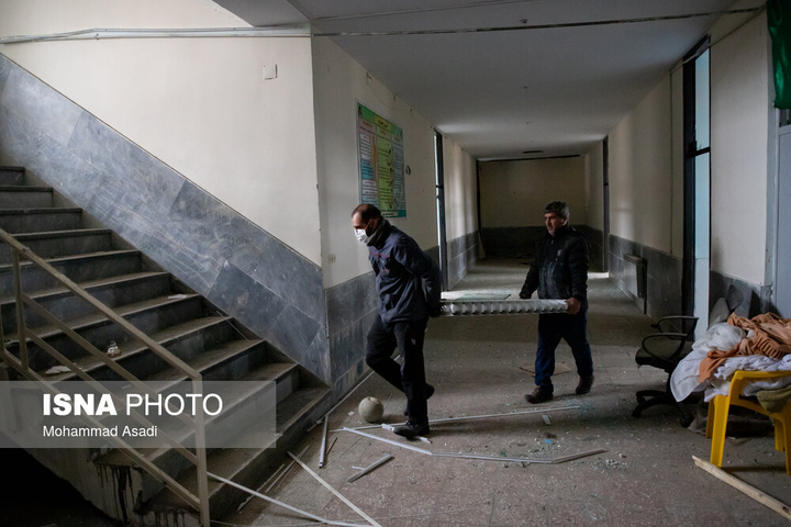 خسارات ناشی از تجاوز هوایی آمریکایی صهیونی به مدارس خمین