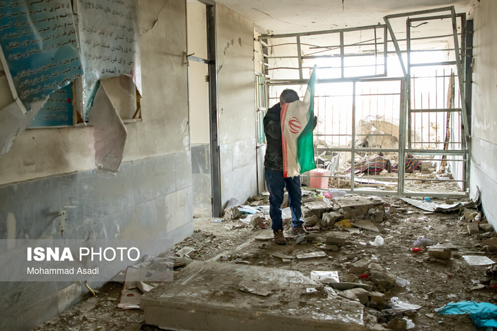 خسارات ناشی از تجاوز هوایی آمریکایی صهیونی به مدارس خمین