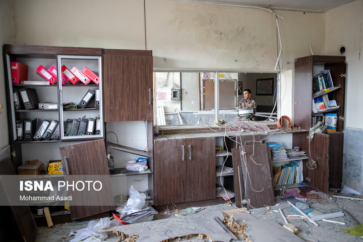 خسارات ناشی از تجاوز هوایی آمریکایی صهیونی به مدارس خمین