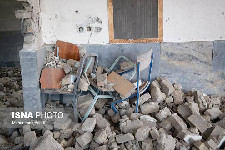 خسارات ناشی از تجاوز هوایی آمریکایی صهیونی به مدارس خمین