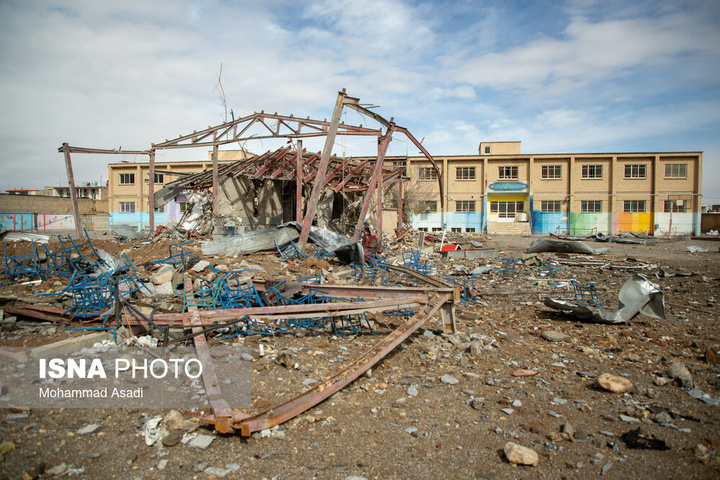 خسارات ناشی از تجاوز هوایی آمریکایی صهیونی به مدارس خمین