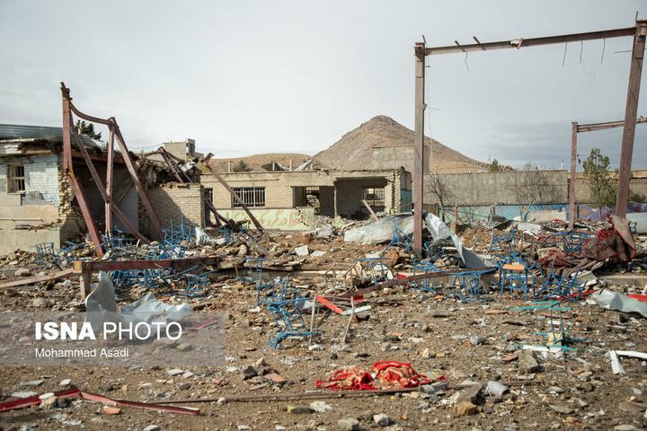 خسارات ناشی از تجاوز هوایی آمریکایی صهیونی به مدارس خمین