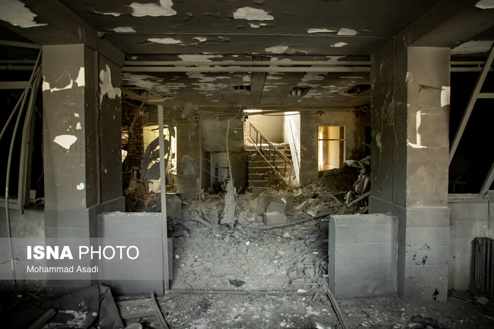 خسارات ناشی از تجاوز هوایی آمریکایی صهیونی به مدارس خمین
