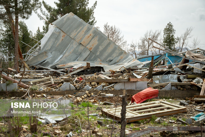 خسارات ناشی از تجاوز هوایی آمریکایی صهیونی به مدارس خمین