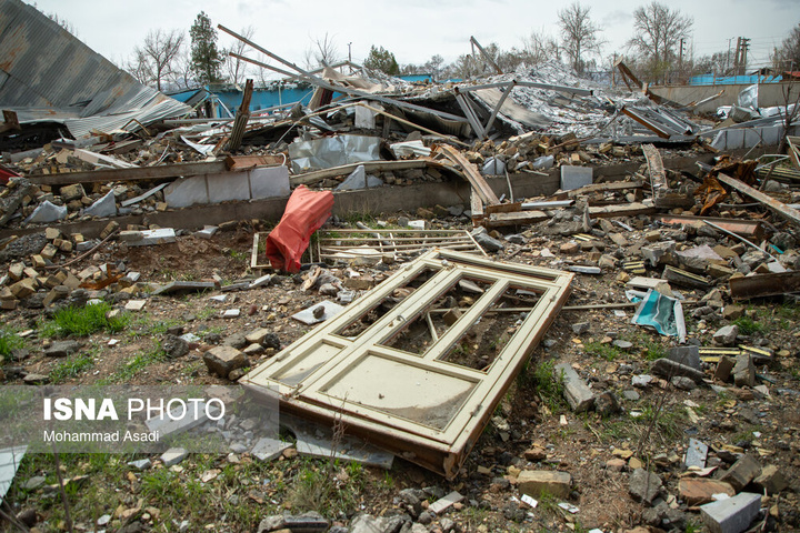 خسارات ناشی از تجاوز هوایی آمریکایی صهیونی به مدارس خمین