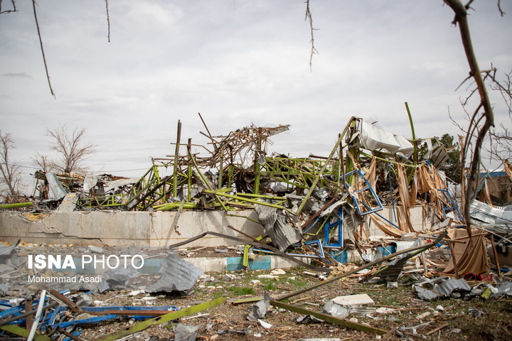 خسارات ناشی از تجاوز هوایی آمریکایی صهیونی به مدارس خمین