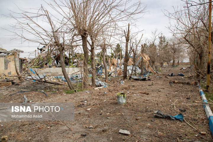 خسارات ناشی از تجاوز هوایی آمریکایی صهیونی به مدارس خمین