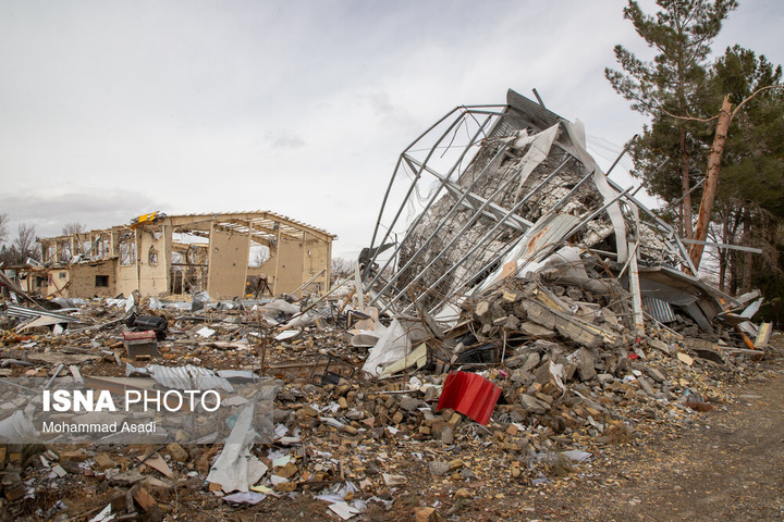 خسارات ناشی از تجاوز هوایی آمریکایی صهیونی به مدارس خمین