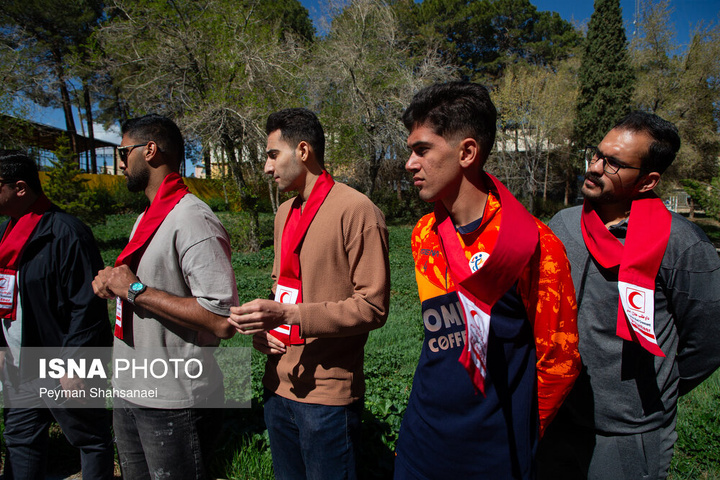 عضویت اعضای تیم ملی هندبال ساحلی ایران در سازمان هلال احمر