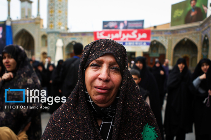 تشییع پیکر دانش‌آموز شهید در قم