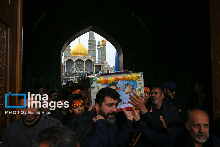 تشییع پیکر دانش‌آموز شهید در قم