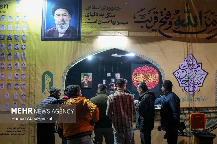 موکب دانشجویان در میدان جهاد همدان