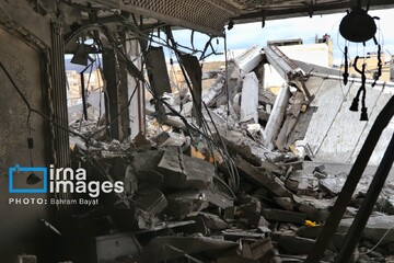 آثار حمله آمریکایی ـ صهیونیستی به خانه‌های مسکونی زنجان