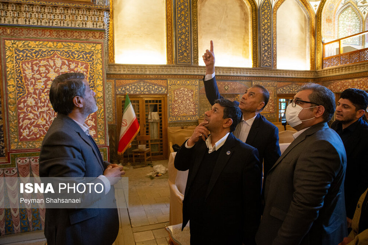 بازدید دبیر کل کمیسیون ملی یونسکو در ایران از آثار تاریخی آسیب دیده اصفهان