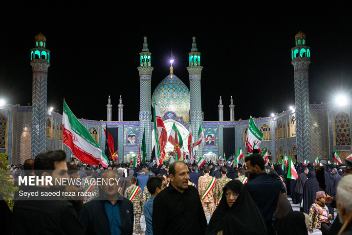 مراسم وداع با پیکر شهید مدافع امنیت پیام رجبی