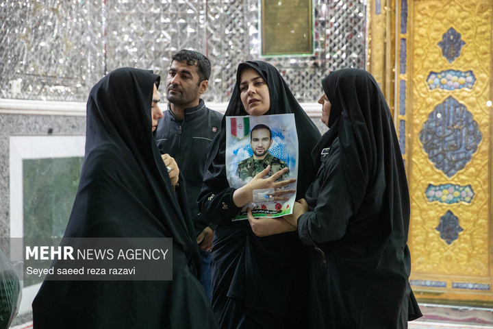 مراسم وداع با پیکر شهید مدافع امنیت پیام رجبی