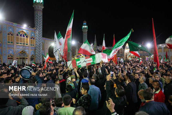 مراسم وداع با پیکر شهید مدافع امنیت پیام رجبی