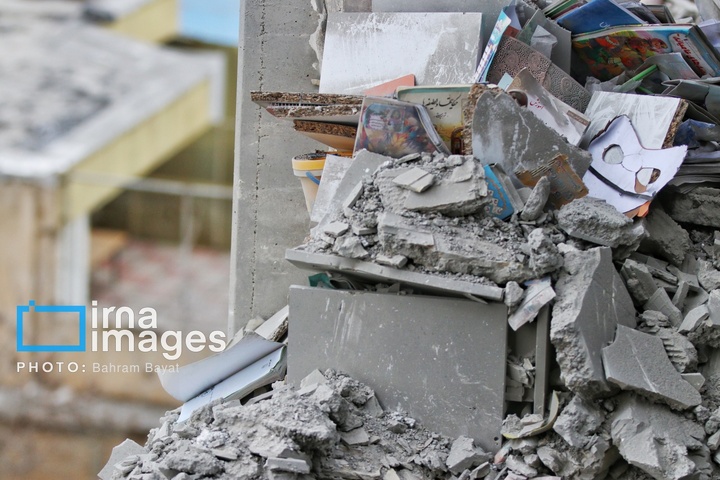 آثار حمله آمریکایی ـ صهیونیستی به خانه‌های مسکونی زنجان