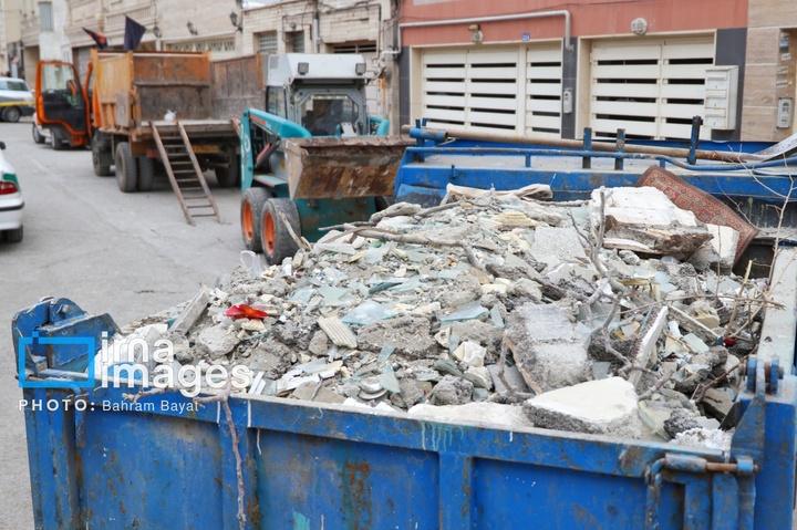 آثار حمله آمریکایی ـ صهیونیستی به خانه‌های مسکونی زنجان