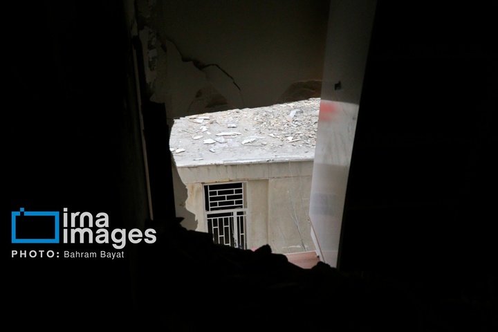 آثار حمله آمریکایی ـ صهیونیستی به خانه‌های مسکونی زنجان