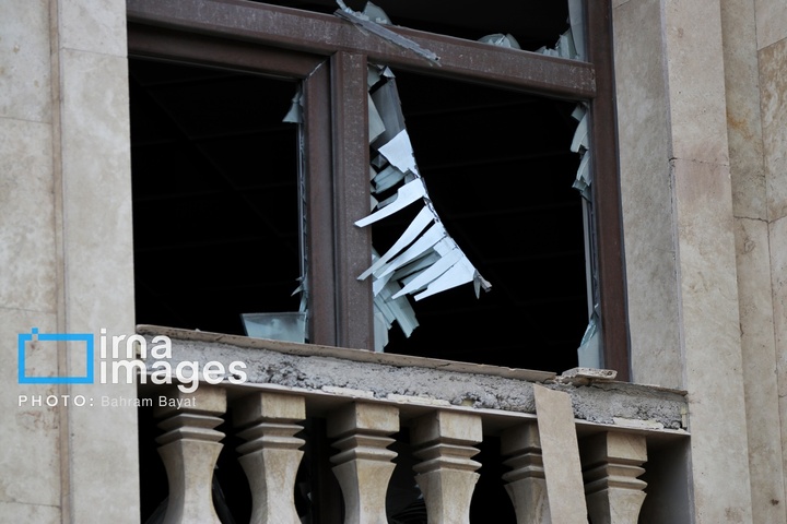 آثار حمله آمریکایی ـ صهیونیستی به خانه‌های مسکونی زنجان