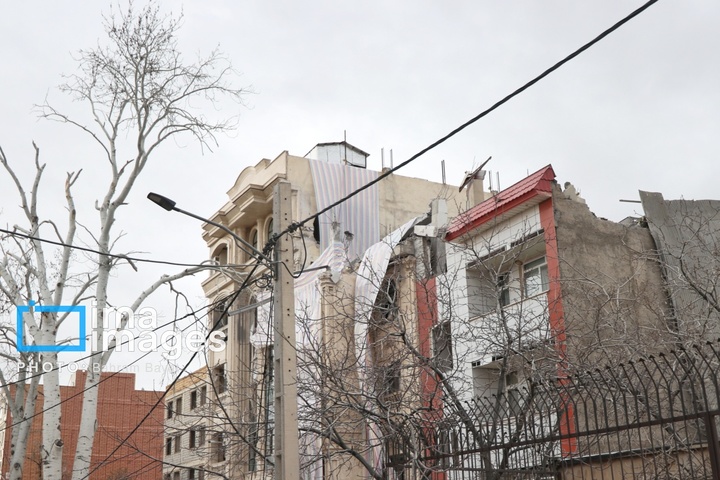 آثار حمله آمریکایی ـ صهیونیستی به خانه‌های مسکونی زنجان